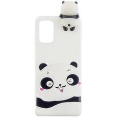 Твердый силиконовый чехол „Squezy“ Panda (TPU) - белый (Galaxy A41) цена и информация | Чехлы для телефонов | pigu.lt