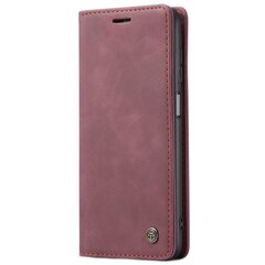 Кожиный чехол-книжка "CaseMe" Retro - бордовый (Galaxy A32 5G) цена и информация | Чехлы для телефонов | pigu.lt
