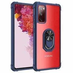 „Fashion“ Kickstand твердый силиконовый чехол (TPU) - прозрачный / синий (Galaxy A72) цена и информация | Чехлы для телефонов | pigu.lt