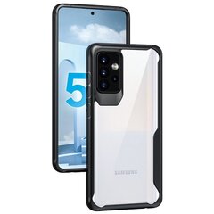 „Fashion“ чехол - прозрачный / чёрный (Galaxy A72) цена и информация | Чехлы для телефонов | pigu.lt