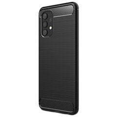 „Carbon“ твердый силиконовый чехол (TPU) - черный (Redmi 9) цена и информация | Чехлы для телефонов | pigu.lt