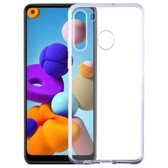 Kieto silikono (TPU) dėklas - skaidrus (Galaxy A21) kaina ir informacija | Telefono dėklai | pigu.lt