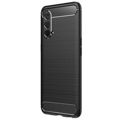 „Carbon“ твердый силиконовый чехол (TPU) - черный (OnePlus Nord CE) цена и информация | Чехлы для телефонов | pigu.lt