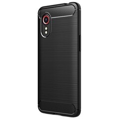 „Carbon“ твердый силиконовый чехол (TPU) - черный (Redmi 9) цена и информация | Чехлы для телефонов | pigu.lt