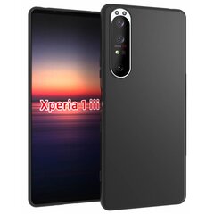 Твердый силиконовый чехол (TPU) - чёрный (Xperia 1 III) цена и информация | Чехлы для телефонов | pigu.lt