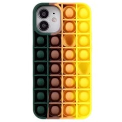 „Popit“ Bubble мягкий силиконовый (TPU) чехол - тёмно-зелёный (iPhone 12 / 12 Pro) цена и информация | Чехлы для телефонов | pigu.lt