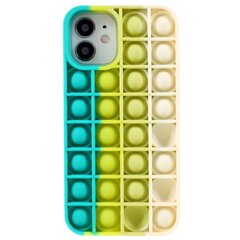 „Popit“ Bubble мягкий силиконовый (TPU) чехол - зелёный (iPhone 12 / 12 Pro) цена и информация | Чехлы для телефонов | pigu.lt