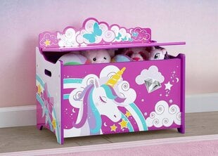 Žaislų laikymo dėžutė, rožinė kaina ir informacija | Daiktadėžės | pigu.lt