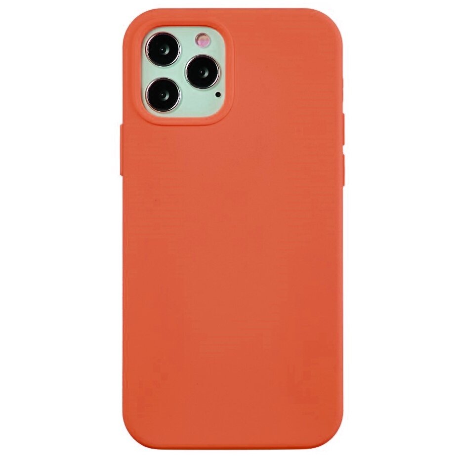 Kieto silikono (TPU) dėklas - oranžinis (iPhone 12 / 12 Pro) kaina ir informacija | Telefono dėklai | pigu.lt