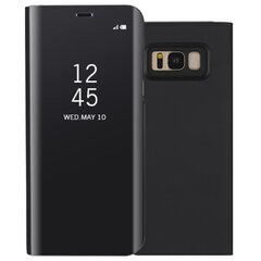 Plastikinis atverčiamas dėklas - juodas (Galaxy S8+) kaina ir informacija | Telefono dėklai | pigu.lt