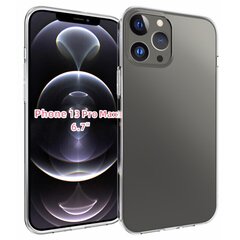 Твердый силиконовый чехол (TPU) - прозрачный (iPhone 13 Pro Max) цена и информация | Чехлы для телефонов | pigu.lt