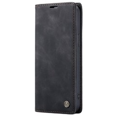 Кожиный чехол-книжка "CaseMe" Retro - чёрный (iPhone 13 Pro) цена и информация | Чехлы для телефонов | pigu.lt