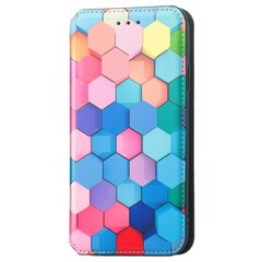 „Caseneo“ Honeycomb чехол-книжка - разноцветный (iPhone 13) цена и информация | Чехлы для телефонов | pigu.lt
