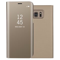 Пластиковый чехол-книжка - золотой (Galaxy S7 Edge) цена и информация | Чехлы для телефонов | pigu.lt