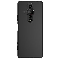 Kieto silikono (TPU) dėklas - juodas (Xperia Pro-I) kaina ir informacija | Telefonų dėklai | pigu.lt