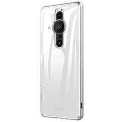 Kieto silikono (TPU) dėklas - skaidrus (Xperia Pro-I) kaina ir informacija | Telefono dėklai | pigu.lt