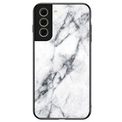 „Marble“ твердый силиконовый (TPU) чехол - белый (Galaxy S21 FE 5G) цена и информация | Чехлы для телефонов | pigu.lt