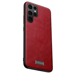 „Sulada“ Leather dėklas - raudonas (Galaxy S22 Ultra 5G) kaina ir informacija | Telefono dėklai | pigu.lt