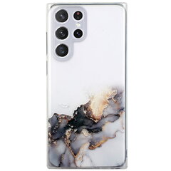 „Marble“ Embossing kieto silikono (TPU) dėklas - skaidrus (Galaxy S22 Ultra 5G) kaina ir informacija | Telefono dėklai | pigu.lt