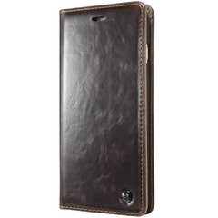 Кожиный чехол-книжка "CaseMe" - коричневый (iPhone 6 Plus / 6s Plus / 7 Plus / 8 Plus) цена и информация | Чехлы для телефонов | pigu.lt