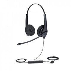 Jabra Biz 1500 Duo Black kaina ir informacija | Ausinės | pigu.lt