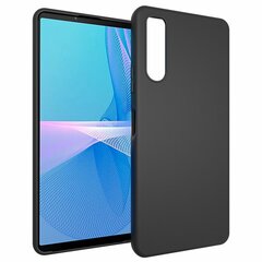 Твердый силиконовый чехол (TPU) - чёрный (Xperia 10 IV) цена и информация | Чехлы для телефонов | pigu.lt