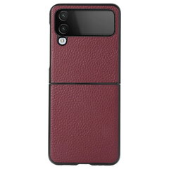 „Deluxe Leather“ чехол - бордовый (Galaxy Z Flip4) цена и информация | Чехлы для телефонов | pigu.lt