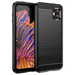 „Carbon“ твердый силиконовый чехол (TPU) - черный (Redmi 9) цена и информация | Чехлы для телефонов | pigu.lt