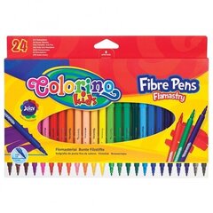 Flomasteriai Colorino Kids, 24 vnt. цена и информация | Принадлежности для рисования, лепки | pigu.lt