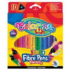 Flomasteriai Colorinio Kids Jumbo trikampiai, 10 spalvų цена и информация | Принадлежности для рисования, лепки | pigu.lt