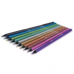 Spalvcoti pieštukai Metallic Colorino Kids, 10vnt kaina ir informacija | Piešimo, tapybos, lipdymo reikmenys | pigu.lt