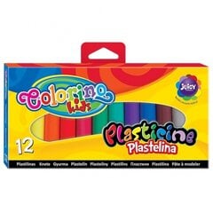 Пластилин COLORINO, 12 цветов цена и информация | Принадлежности для рисования, лепки | pigu.lt