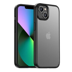 „IPAKY“ Rubberized чехол - прозрачный/чёрный (iPhone 14) цена и информация | Чехлы для телефонов | pigu.lt