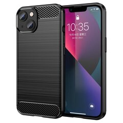 „Carbon“ твердый силиконовый чехол (TPU) - черный (Redmi 9) цена и информация | Чехлы для телефонов | pigu.lt