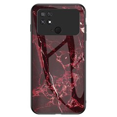 „Marble“ kieto silikono (TPU) dėklas - raudonas (Poco C40) kaina ir informacija | Telefono dėklai | pigu.lt