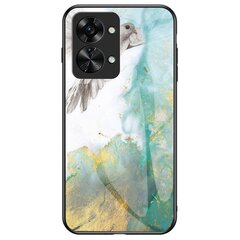 „Marble“ твердый силиконовый (TPU) чехол - зелёный (OnePlus Nord 2T 5G) цена и информация | Чехлы для телефонов | pigu.lt