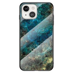 „Marble“ твердый силиконовый (TPU) чехол - синий (iPhone 14) цена и информация | Чехлы для телефонов | pigu.lt