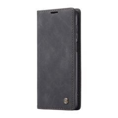 Кожиный чехол-книжка "CaseMe" Retro - чёрный (Redmi Note 9 Pro) цена и информация | Чехлы для телефонов | pigu.lt