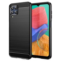 „Carbon“ твердый силиконовый чехол (TPU) - черный (Redmi 9) цена и информация | Чехлы для телефонов | pigu.lt