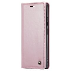 Кожиный чехол-книжка "CaseMe" Leather - розовый (Redmi Note 12 Pro / Poco X5 Pro) цена и информация | Чехлы для телефонов | pigu.lt