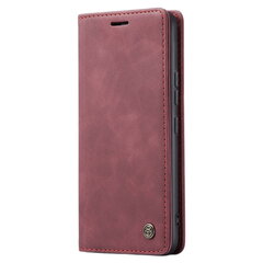 Кожиный чехол-книжка "CaseMe" Retro - бордовый (Galaxy A54) цена и информация | Чехлы для телефонов | pigu.lt