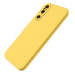 Твердый силиконовый чехол (TPU) „Shell“ - жёлтый (Xperia 1 V) цена и информация | Чехлы для телефонов | pigu.lt