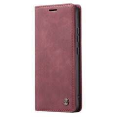 Кожиный чехол-книжка "CaseMe" Leather - розовый (Galaxy S23 FE) цена и информация | Чехлы для телефонов | pigu.lt