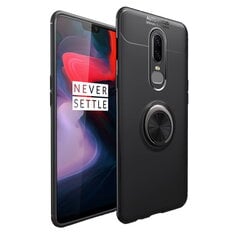 Твердый силиконовый чехол „FOCUS“ Kickstand (TPU) - чёрный (OnePlus 6) цена и информация | Чехлы для телефонов | pigu.lt