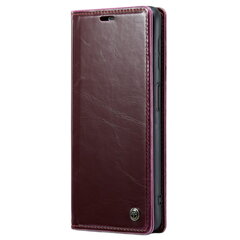 Кожиный чехол-книжка „CaseMe“ Leather - бордовый (Galaxy A23 5G / A23 4G / M23 / F23) цена и информация | Чехлы для телефонов | pigu.lt