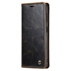 Кожиный чехол-книжка "CaseMe" Leather - коричневый (Galaxy A34 5G) цена и информация | Чехлы для телефонов | pigu.lt