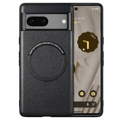 Кожаный магнитный чехол „Leather“ - черный (Pixel 7A) цена и информация | Чехлы для телефонов | pigu.lt