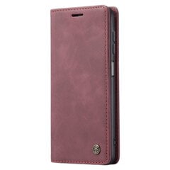 Кожиный чехол-книжка "CaseMe" Retro – бордовый (Galaxy Note 20 Ultra) цена и информация | Чехлы для телефонов | pigu.lt