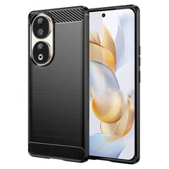 Твердый силиконовый чехол „Carbon“ (TPU) - черный (Honor 90) цена и информация | Чехлы для телефонов | pigu.lt