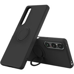 „Ring“ Kickstand (TPU) чехол - чёрный (Poco X4 GT / Redmi Note 11T Pro / Redmi Note 11T Pro+) цена и информация | Чехлы для телефонов | pigu.lt